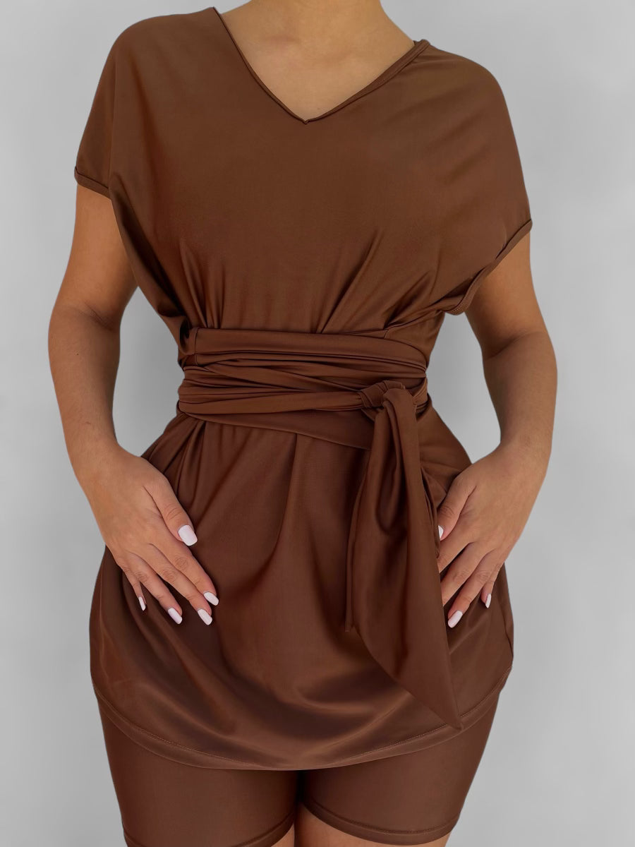 DELINA SWIM BROWN