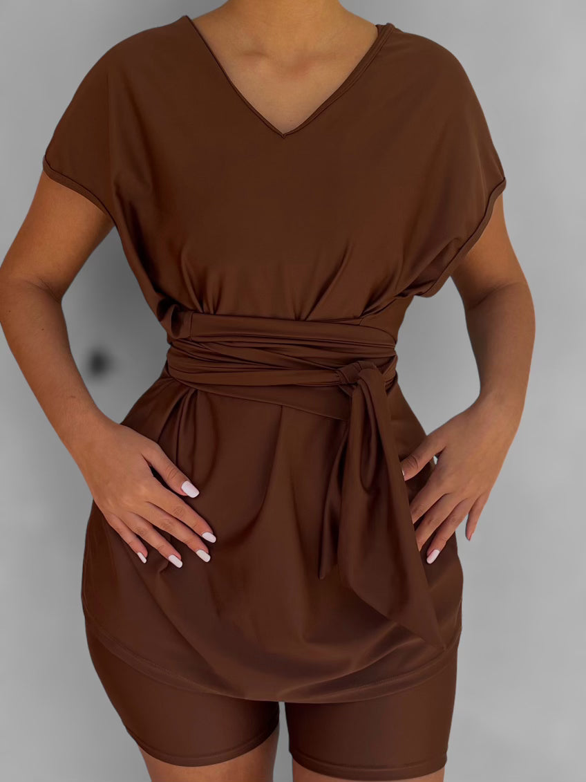 DELINA SWIM BROWN